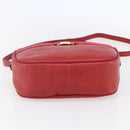 Salvatore Ferragamo Vala Shoulder Bag Leather Red Gold Auth 154677-5