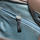 Salvatore Ferragamo Gancini Hand Bag Leather Brown Silver Auth 154678-22