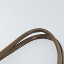 Salvatore Ferragamo Gancini Hand Bag Leather Brown Silver Auth 154678-8