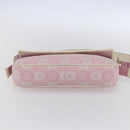 Salvatore Ferragamo Gancini Shoulder Bag Canvas Pink Gold Auth 154679-5