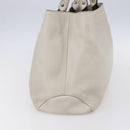 Salvatore Ferragamo Vala Hand Bag Leather Ivory Auth 154681-5