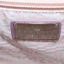 Salvatore Ferragamo Gancini Hand Bag Rattan Beige Silver Auth 154682A-21