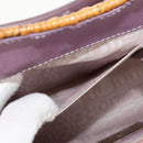 Salvatore Ferragamo Gancini Hand Bag Rattan Beige Silver Auth 154682A-25