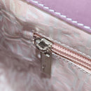 Salvatore Ferragamo Gancini Hand Bag Rattan Beige Silver Auth 154682A-26