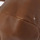 Salvatore Ferragamo Hand Bag Leather Brown Silver Auth 154683-12