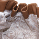 Salvatore Ferragamo Hand Bag Leather Brown Silver Auth 154683-17