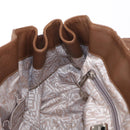 Salvatore Ferragamo Hand Bag Leather Brown Silver Auth 154683-18