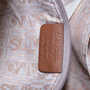 Salvatore Ferragamo Hand Bag Leather Brown Silver Auth 154683-21