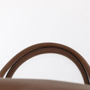 Salvatore Ferragamo Hand Bag Leather Brown Silver Auth 154683-8