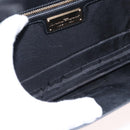 Salvatore Ferragamo Vala Chain Shoulder Bag Enamel Black Gold Auth 154685-17