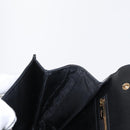 Salvatore Ferragamo Vala Chain Shoulder Bag Enamel Black Gold Auth 154685-19