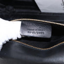 Salvatore Ferragamo Vala Chain Shoulder Bag Enamel Black Gold Auth 154685-22