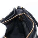 Salvatore Ferragamo Gancini Hand Bag Nylon 2way Black Gold Auth 154686-20