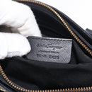 Salvatore Ferragamo Gancini Hand Bag Nylon 2way Black Gold Auth 154686-23