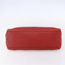 Salvatore Ferragamo Gancini Shoulder Bag Leather Red Gold Auth 154687-9