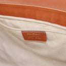 Salvatore Ferragamo Gancini Shoulder Bag Leather Brown Gold Auth 154688-12