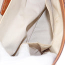 Salvatore Ferragamo Gancini Shoulder Bag Leather Brown Gold Auth 154688-19