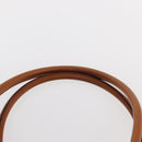 Salvatore Ferragamo Gancini Shoulder Bag Leather Brown Gold Auth 154688-8