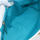 Salvatore Ferragamo Gancini Shoulder Bag Leather White Gold Auth 154689-15