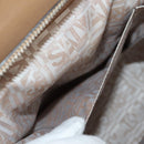 Salvatore Ferragamo Gancini Hand Bag Rattan Beige Silver Auth 154690A-26