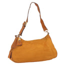 PRADA Shoulder Bag Nylon Orange Gold Auth 154692-1