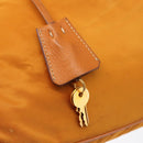 PRADA Shoulder Bag Nylon Orange Gold Auth 154692-10