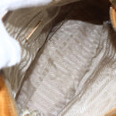 PRADA Shoulder Bag Nylon Orange Gold Auth 154692-11