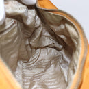 PRADA Shoulder Bag Nylon Orange Gold Auth 154692-22