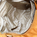 PRADA Shoulder Bag Nylon Orange Gold Auth 154692-24