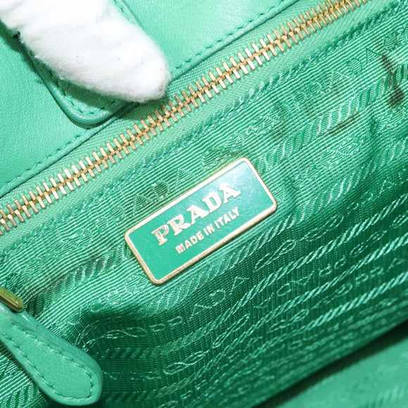 PRADA Handtasche Nylon Grün Gold Orig. 154693