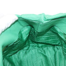 PRADA Hand Bag Nylon Green Gold Auth 154693-21