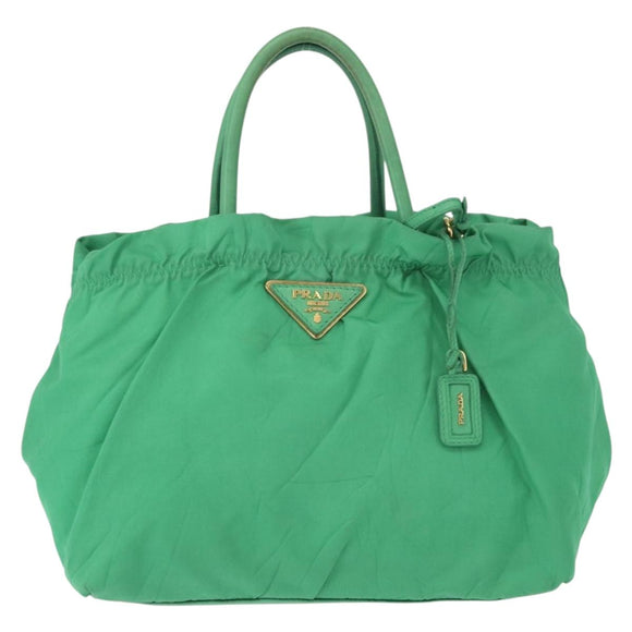 PRADA Handtasche Nylon Grün Gold Orig. 154693