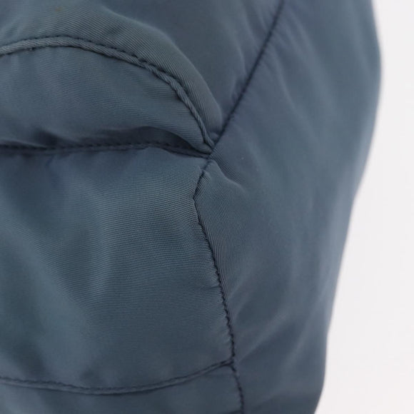 PRADA Shoulder Bag Nylon Light Blue Silver Auth 154694