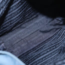 PRADA Shoulder Bag Nylon Light Blue Silver Auth 154694-11