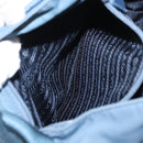 PRADA Shoulder Bag Nylon Light Blue Silver Auth 154694-23