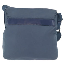 PRADA Shoulder Bag Nylon Light Blue Silver Auth 154694 - 0