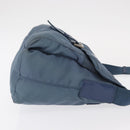 PRADA Shoulder Bag Nylon Light Blue Silver Auth 154694-3