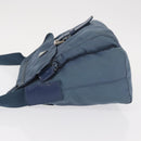 PRADA Shoulder Bag Nylon Light Blue Silver Auth 154694-4