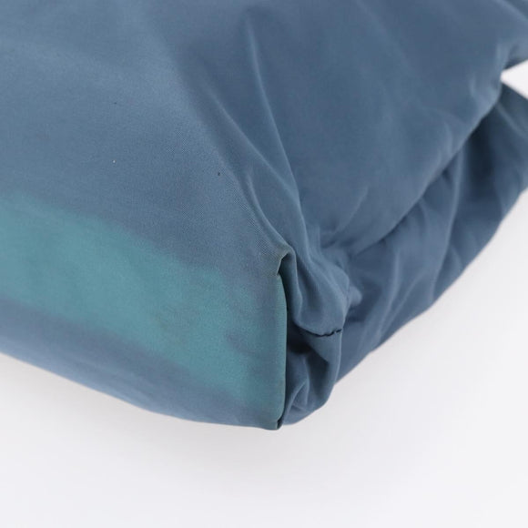 PRADA Shoulder Bag Nylon Light Blue Silver Auth 154696