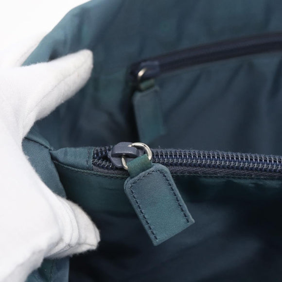 PRADA Shoulder Bag Nylon Light Blue Silver Auth 154696