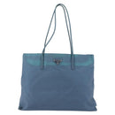 PRADA Shoulder Bag Nylon Light Blue Silver Auth 154696-13