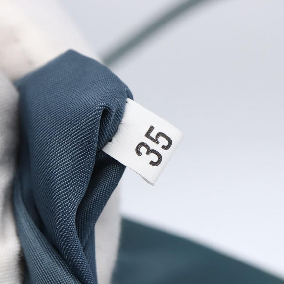 PRADA Shoulder Bag Nylon Light Blue Silver Auth 154696