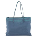 PRADA Shoulder Bag Nylon Light Blue Silver Auth 154696-2