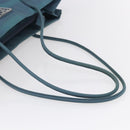 PRADA Shoulder Bag Nylon Light Blue Silver Auth 154696-7
