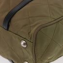 PRADA Chain Shoulder Bag Nylon Beige Silver Auth 154698-15