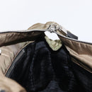 PRADA Chain Shoulder Bag Nylon Beige Silver Auth 154698-20