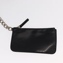 PRADA Chain Shoulder Bag Nylon Beige Silver Auth 154698-24