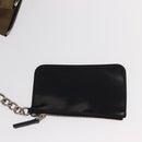 PRADA Chain Shoulder Bag Nylon Beige Silver Auth 154698-25