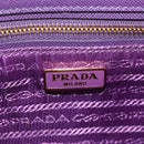 PRADA Chain Shoulder Bag Nylon Purple Gold Auth 154699V-20
