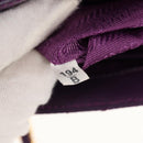 PRADA Chain Shoulder Bag Nylon Purple Gold Auth 154699V-11